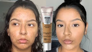 FULL COVERAGE FRIDAY: *NEW DRUGSTORE FOUNDATION* MAYBELLINE DREAM URBAN COVER FOUNDATION