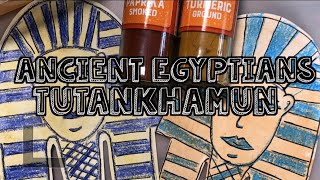 Ancient Egyptians - Tutankhamun (using homemade paints)