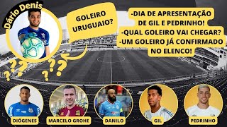 DARIO DENIS NO SANTOS? JÁ CHEGOU UM GOLEIRO! APRESENTAÇÃO DE GIL E PEDRINHO NO SANTOS!