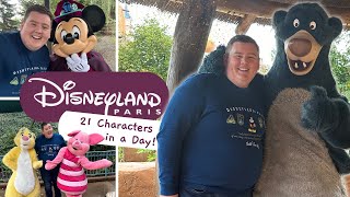 Disneyland Paris Solo Trip Vlog 4 | Meeting 20+ Character in 1 Day at Disneyland Paris | Jan 2024