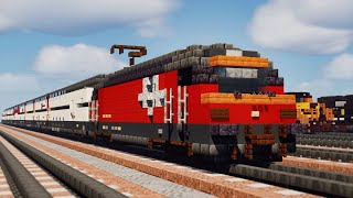 Minecraft Swiss SBB Re 460 Locomotive Tutorial