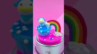 Amazing Mini Pool with Cute Duck and Rainbow #shorts #pool #rainbow