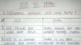 SSD vs NVMe in hindi|difference between SSD vs NVMe|solid state drive|SSD|NVMe|storage device.