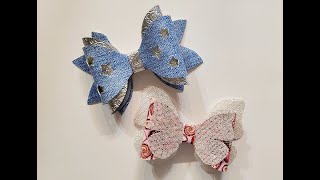 Super Cute Bows using Faux Leather (with Troubleshooting Tips)