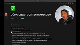 ✅ CÓMO CREAR CONTENIDO DESDE 0