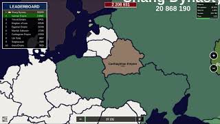 Germany takes over europe in Territorial io REMASTERED 1048P