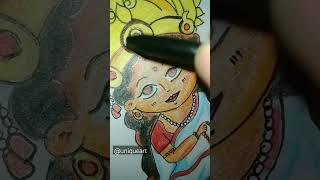 || CUTE 🥺MAA BHRAMCHARINI DRAWING 🕉️|| DAY~ 2 #share #like #subscribe #drawing #cute #shorts #viral