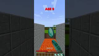 Minecraft How To Escape Extreme Crazy Traps At Different Ages😜(INSANE)😍 #minecraft #shorts