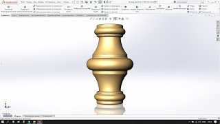 Проектирование холодной ковки в SolidWorks. Вставка в балясину