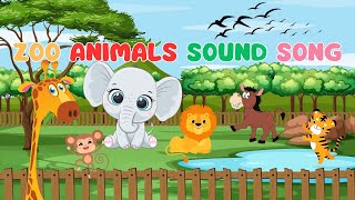 Fun Zoo Animals Song for Kids | Learn Animal Sounds