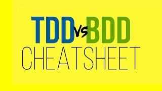 TDD vs BDD - Your free CHEAT SHEET