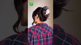 Perfect Bun 🌷✨🤍 #hairstyle #hairtutorial #bunhairstyle #shorts