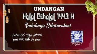 Template ppt - Undangan Halal Bihalal 1443 H / 2022 M | POWER POINT | FREE-GRATIS DOWNLOAD