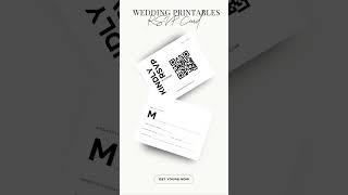 Customizable RSVP Card Templates | With and Without QR Code | Easy to Edit in Canva