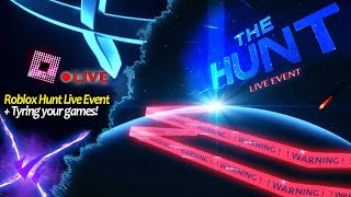 Roblox Hunt Live Event- Playing With Viewers! ☄️