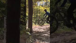 Getting some runs @obannonwoods #mountainbike #mountainbikejumps #rockdrops #outdooractivity #mtb