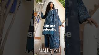 bunai mahrosh EMB swiss with exclusive emb dipatta #youtubeshorts #trendingshorts #fancyfabrics