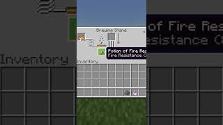 How To Brew Fire Resistance (2:00) Lingering Potions In Minecraft #Shorts