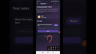 Earning Rewards? | Part 3 | 20th November Tapswap Watch Video Code