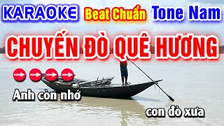 Chuyến Đò Quê Hương Karaoke Beat Chuẩn Tone Nam - Hà My Karaoke