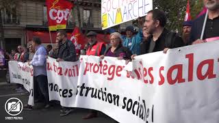 Mobilisation en baisse contre les ordonnances à Paris - 19/10/17