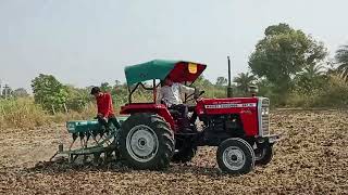 Day -1 Gehu ki Boni start Massey 241 dynatrack se | 🙏😊🔥🚜 #tractor #khetibadi