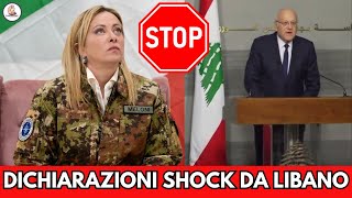 ULTIMA ORA - IMPORTANTI DICHIARAZIONI DI GIORGIA MELONI DAL LIBANO: PURTROPPO SIAMO..