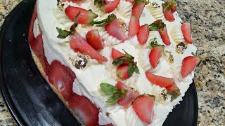 fraisier بطريقة سهلة سريعة و بنينة ❤