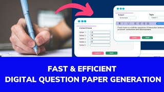 Digital Question Paper Generation in Seconds | Eklavvya