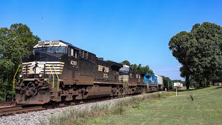 NS July Wednesday Railfanning at Wellford with Conrail heritage unit trailing on NS 24X 7/17/24