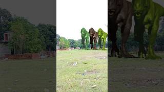 Big Dinosaur chase T-Rex chasing part- 829 #shorts #dinosaur #viral #dinosaurs #youtubeshorts