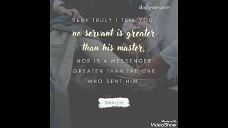 nor is a messenger greater than