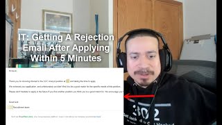 IT: Getting A Rejection Email After Applying Within 5 Minutes