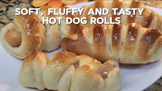 The Softest,Fluffiest and Tastiest Hot Dog Rolls