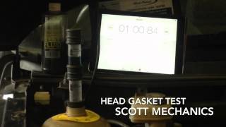 Head gasket test Freelander 1.8 test by Scott Mechanics