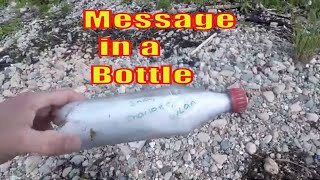 Beachcombing - A Message In A Bottle