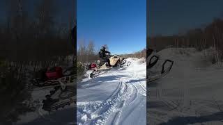 Nice lil booter in the UP #snow #skidoo #skidoofreeride #sled