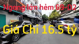 Bán nhà hẻm xe hơi 69 - Nguyễn Gia Trí ( D2) - Bình Thạnh- 4 tầng