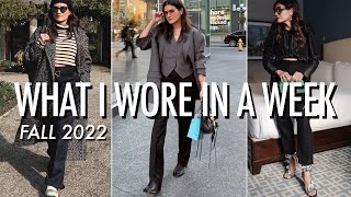 WHAT I WORE IN A WEEK VLOG | REALISTIC OUTFIT IDEAS FOR FALL 2022 | RIMOWA TOUR & LANGDON HALL