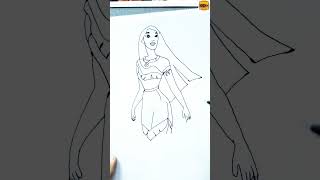 ●Princess:7th-Pocahontas🧡 #shorts #trending #youtubeshorts #drawing #pocahontas #disneyprincesses