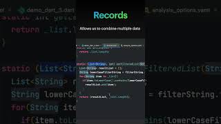 Dart 3 features - Records