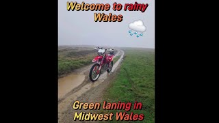 Green laning in Wales trying to miss the rain unsuccessfully ⛈️ Day two