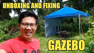 UNBOXING & FIXING GAZEBO||THANK YOU CANADIAN TIRE-SURREY (NEWTON) || BUHAY CANADA || PINOY SA CANADA