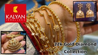 Akshaya Tritiya Special 22k Gold Close Setting jewellery From Kalyan Jewellers/Diamond Bangles/Deeya