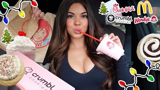 Trying HOLIDAY MENU ITEMS at FAST FOOD RESTAURANTS!