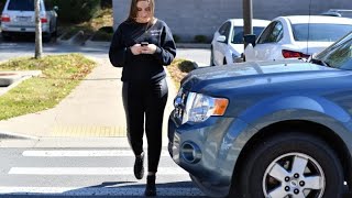 Pedestrian thought they were about to be hit by a car.