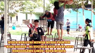 Pertarungan sengit murai fighter " KING RAIDER " Mr SUGIMIN - Raih Juara Satu -Ronggolawe KOTAWISATA