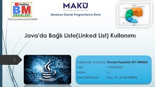 19 - Java'da Bağlı Liste (Linkedlist) Kullanımı