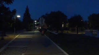 Flips and handstands in the park