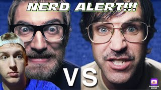 That's a NERDY GEEK!! Rhett and Link: Epic Rap Battle Nerd vs. Geek Reaction